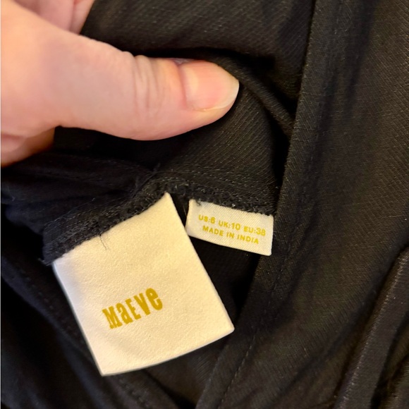 Maeve Anthropologie Black belted jumper dress - Picture 7 of 7